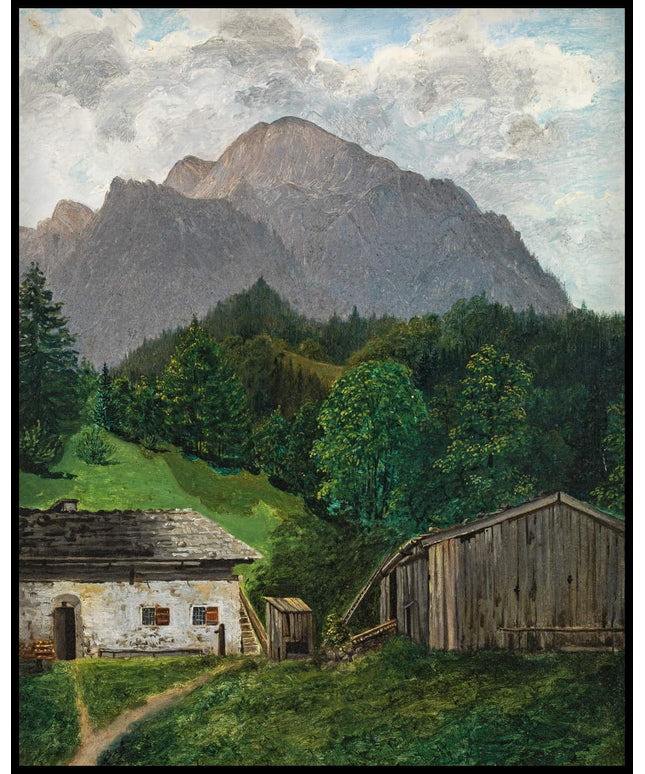 Almlandschaft mit Bauernhof