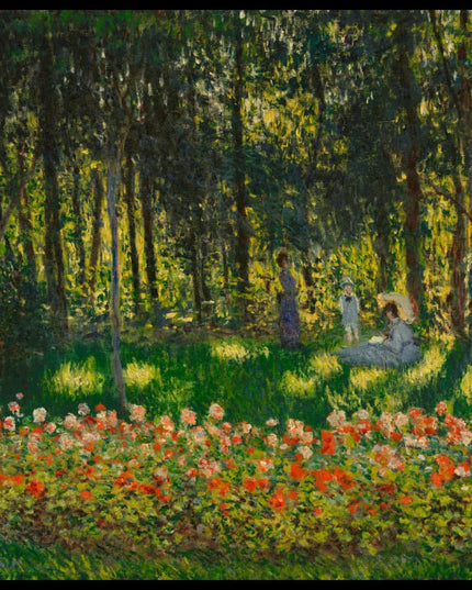 Au jardin, la famille de l’artiste