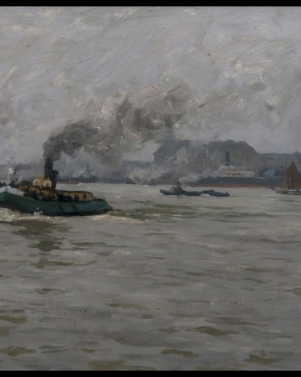 Barkasse im Hamburger Hafen