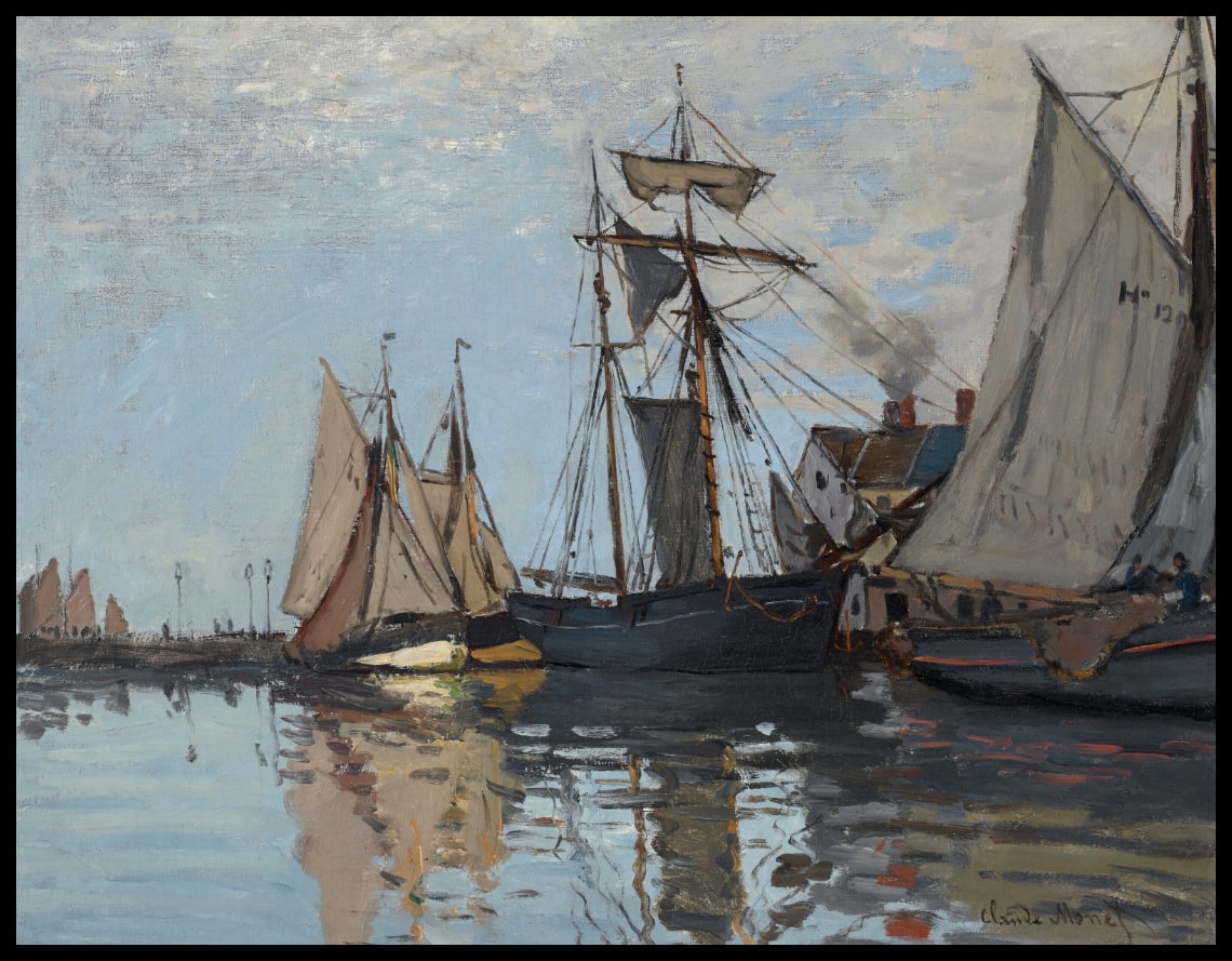 Bateaux dans le port de Honfleur