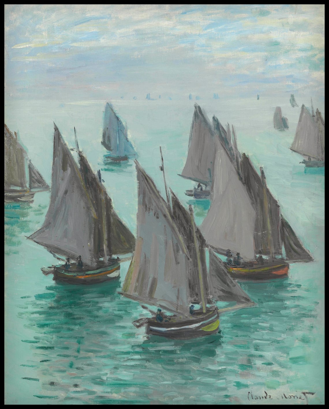 Bateaux de pêche, temps calme