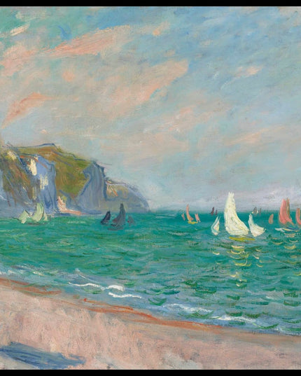 Bateaux devant les falaises de Pourville