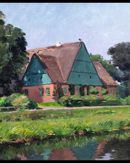 Bauernhaus am Wasser