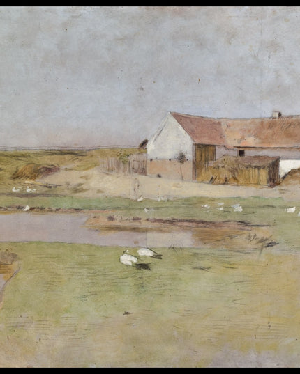 Bauernhaus mit Ententeich Ansicht aus Kotting-Neusiedl