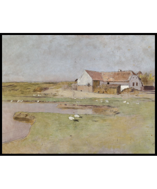 Bauernhaus mit Ententeich Ansicht aus Kotting-Neusiedl