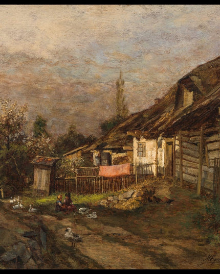 Bauernhof im Frühling