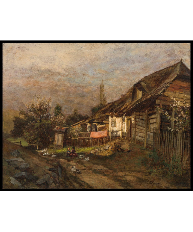 Bauernhof im Frühling