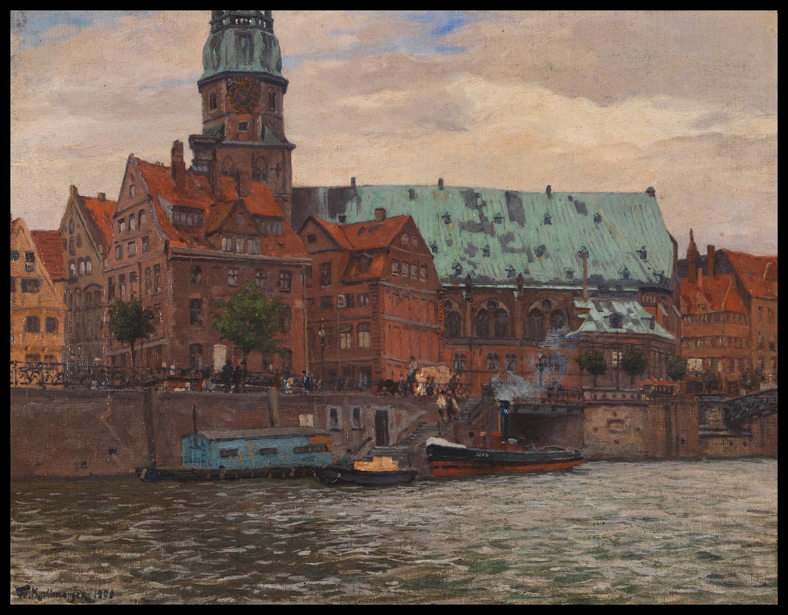 Blick auf die St. Katharinenkirche in Hamburg