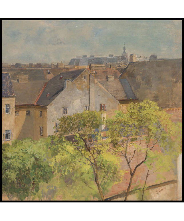 Blick aus dem Atelier in der Klagbaumgasse