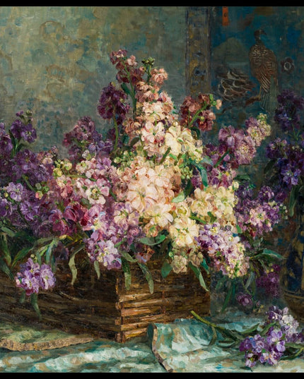 Blumenstilleben mit Levkojen