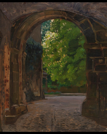 Burgtor Eingang zu Schloß Wiesenburg in der Mark