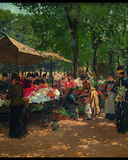 Der Blumenmarkt in Karlsruhe