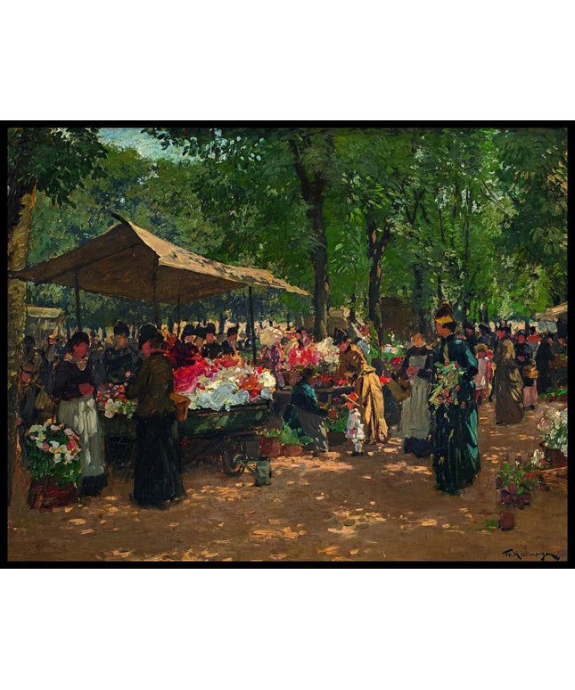 Der Blumenmarkt in Karlsruhe