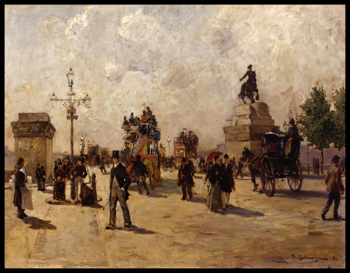 Die Blackfriars-Brücke in London 1886