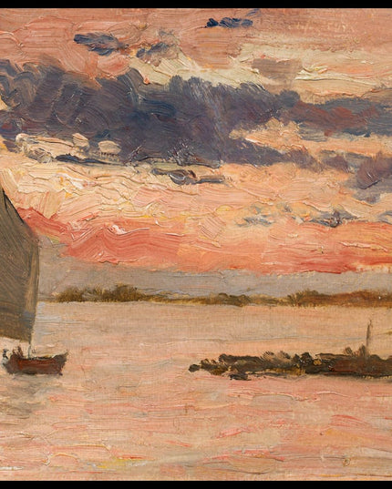 Die Lagune von Grado bei Sonnenuntergang