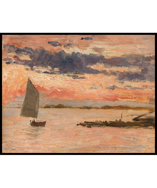 Die Lagune von Grado bei Sonnenuntergang