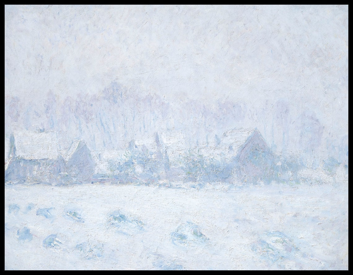 Effet de neige à Giverny