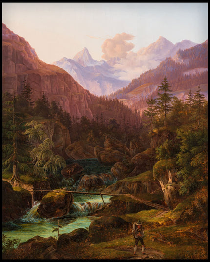 Gebirgslandschaft mit Wildbach