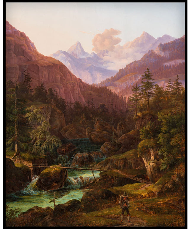 Gebirgslandschaft mit Wildbach