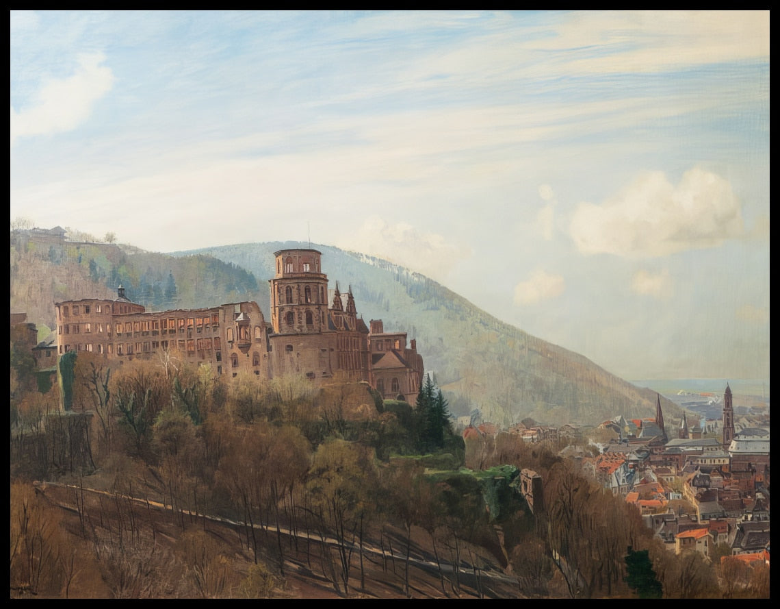 Heidelberger Schloß im Vorfrühling