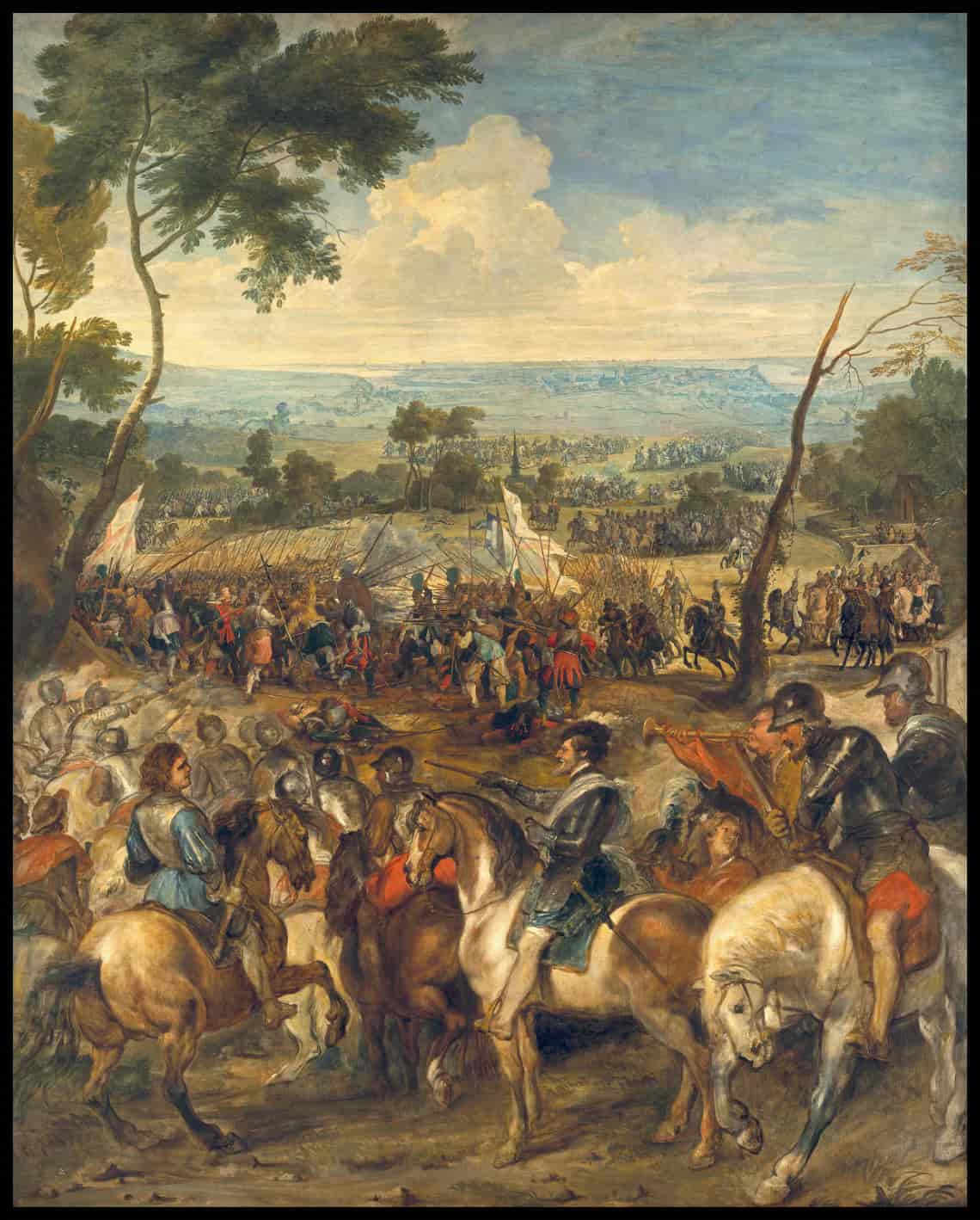 Heinrich IV. in der Schlacht bei Arques