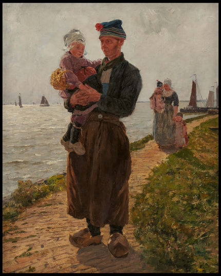Holländischer Fischer mit Kind