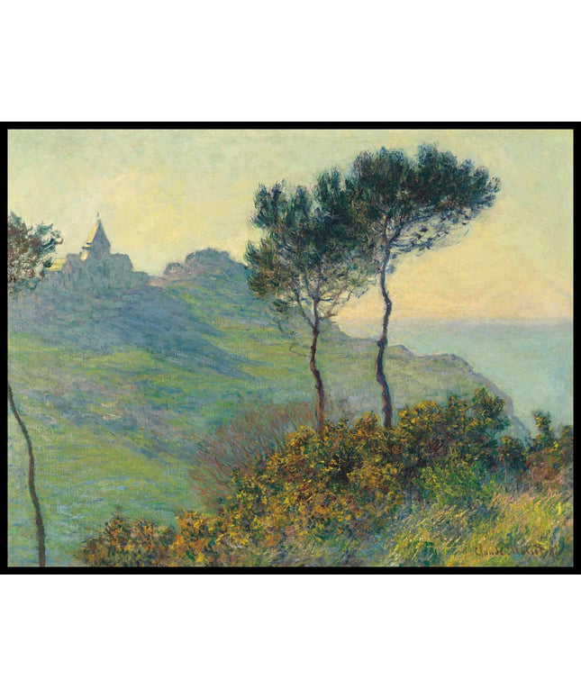 L'Église de Varengeville, soleil couchant