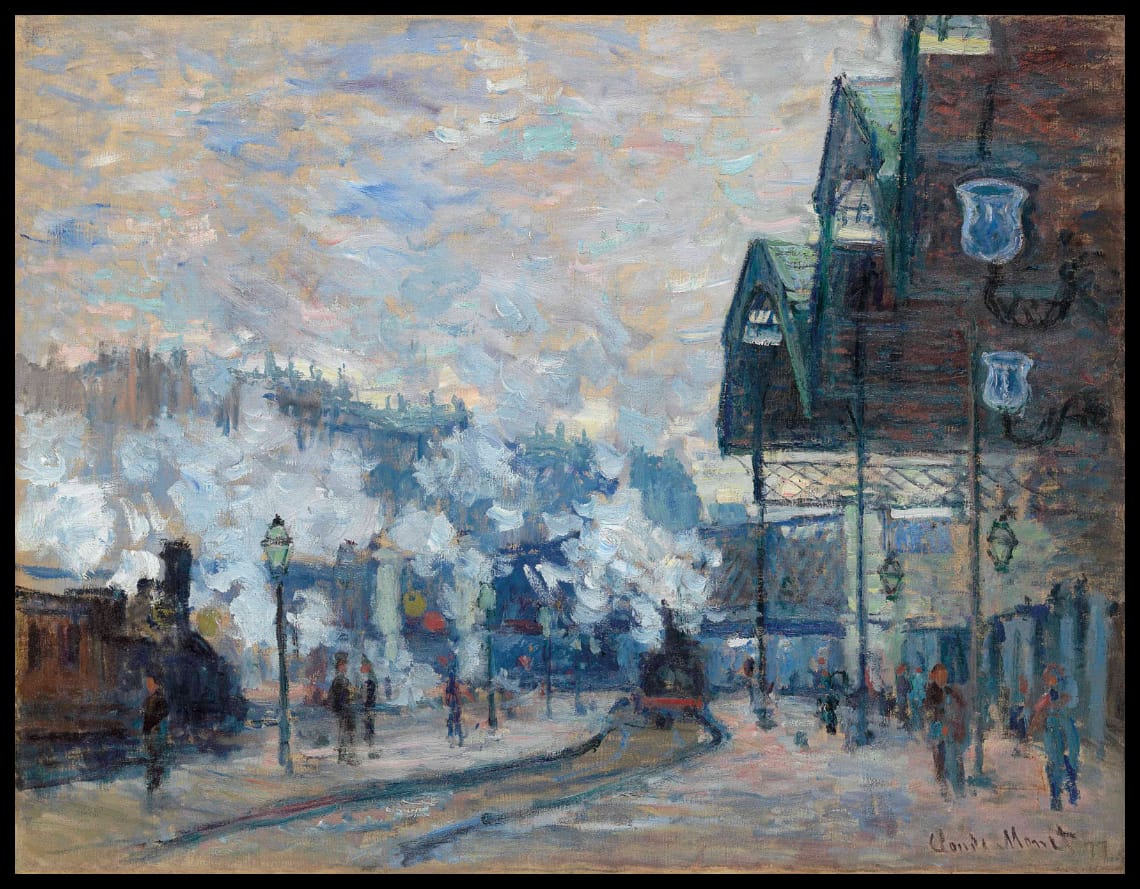 La Gare Saint-Lazare, vue extérieure