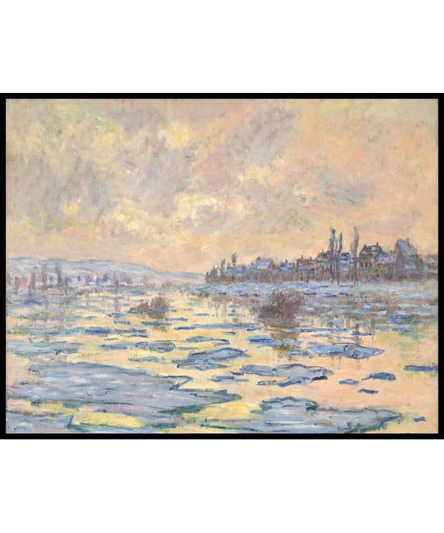 La Seine à Lavacourt, débâcle