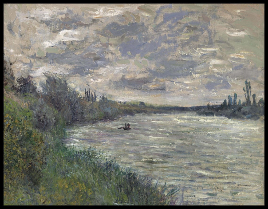 La Seine près de Vétheuil, temps orageux