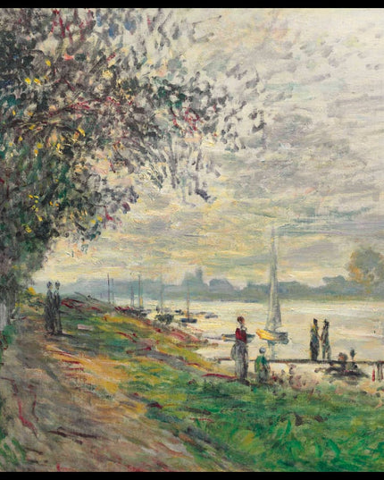 La berge du Petit-Gennevilliers, soleil couchant