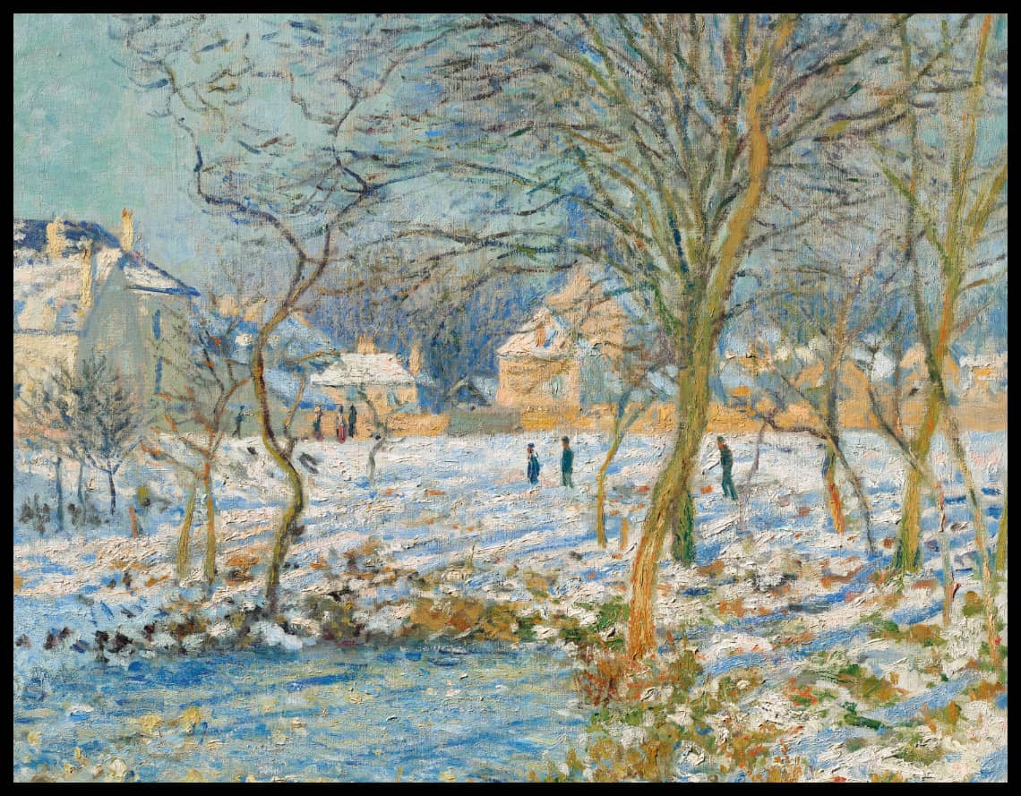 La mare, effet de neige