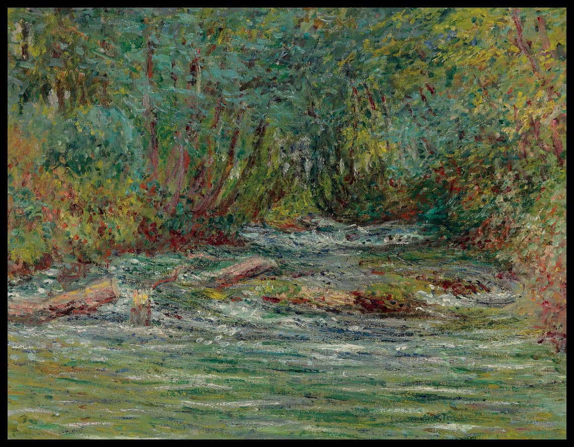 La rivière de l'Epte à Giverny, l'été