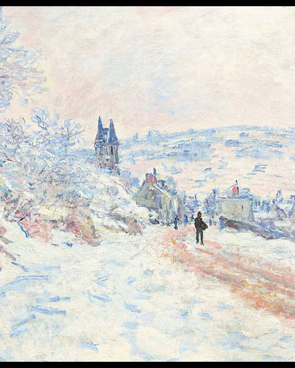 La route de Vétheuil, effet de neige