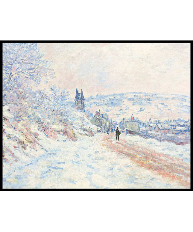 La route de Vétheuil, effet de neige