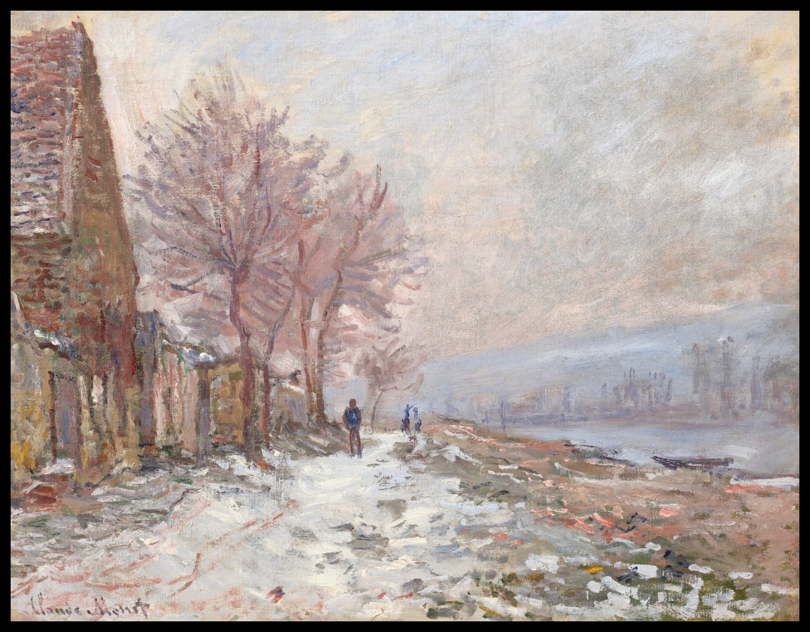 Lavacourt, l'hiver