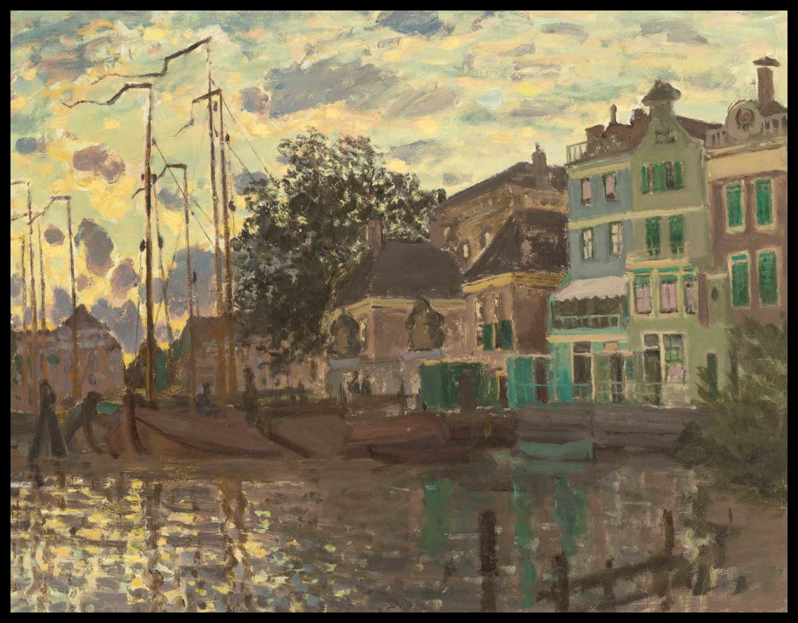 Le Dam à Zaandam, le soir