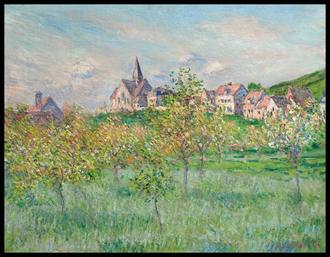 Printemps à Giverny, effet d'après-midi