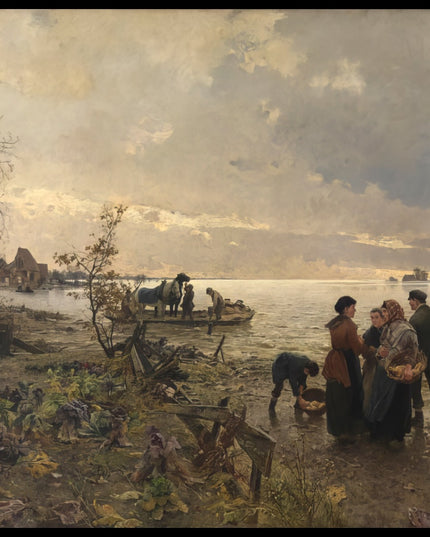 Rheinüberschwemmung bei Karlsruhe im Jahre 1887