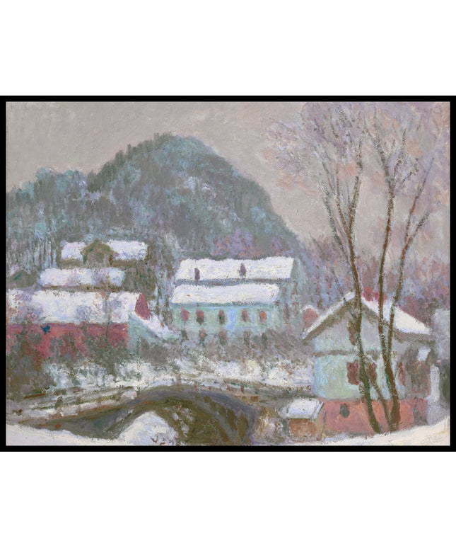 Sandviken, Norvège, effet de neige