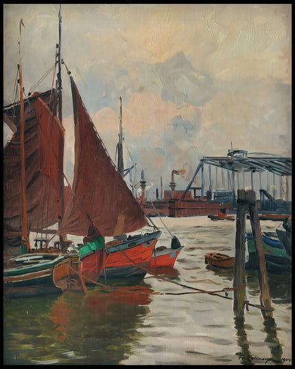 Segelboote im Hamburger Hafen