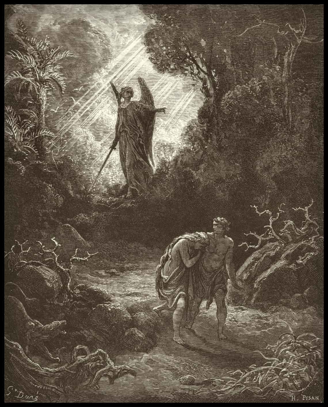 Adam et eve sont chassés de l'Eden