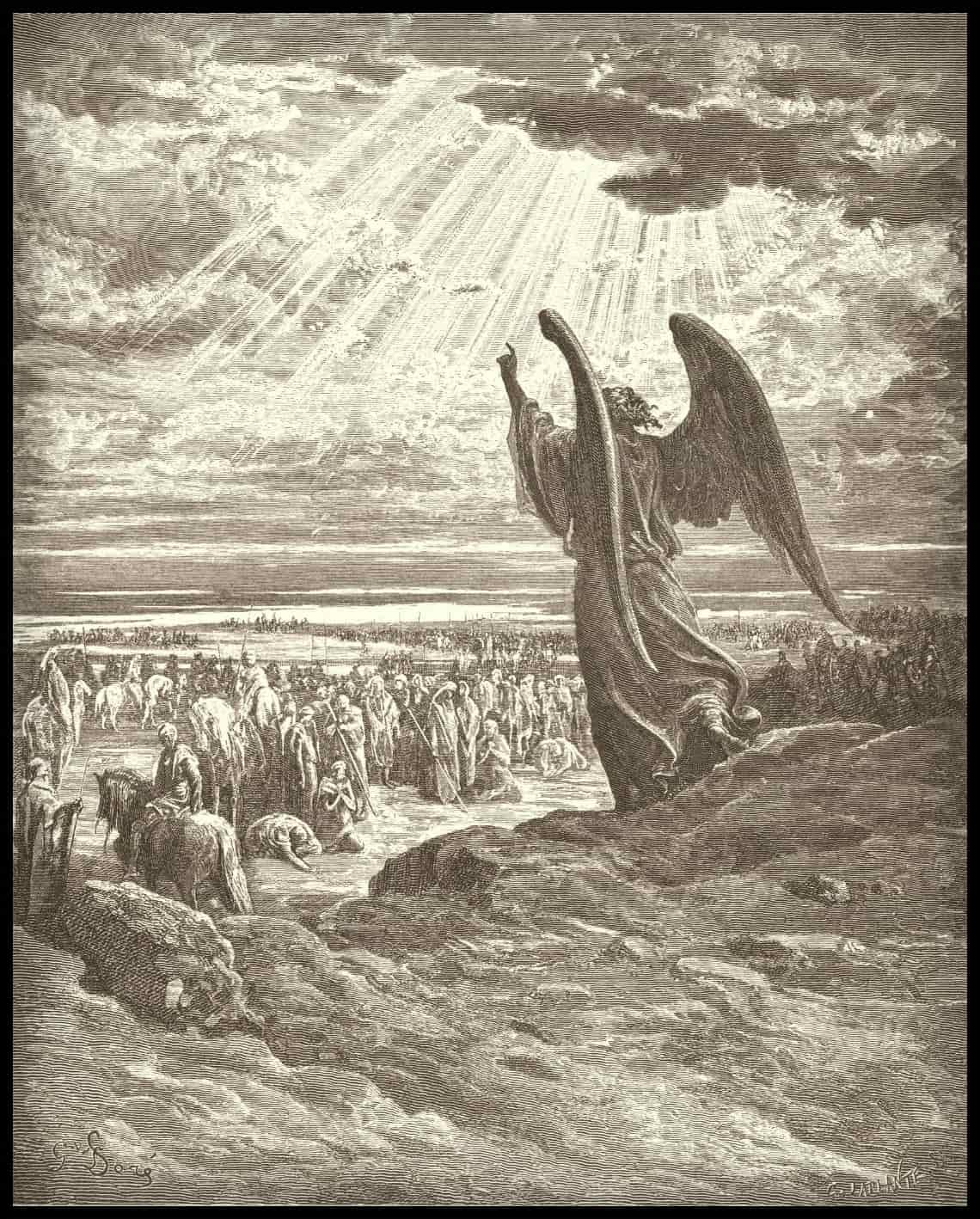 Un ange apparaît à joshua