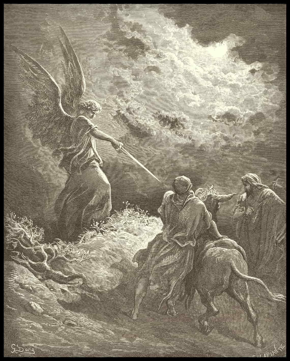 Un ange apparaît à balaam