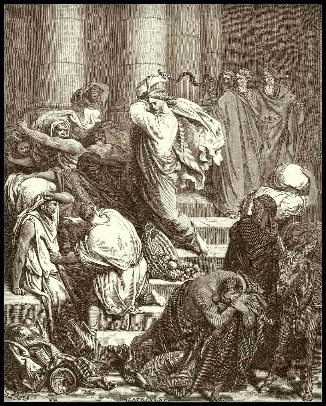Les acheteurs et les vendeurs sont chassés du temple