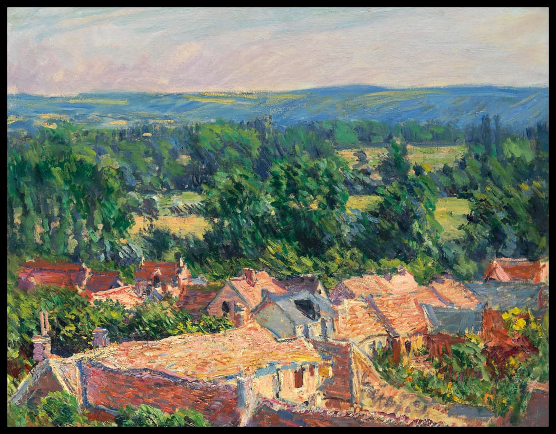 Vue du village de Giverny