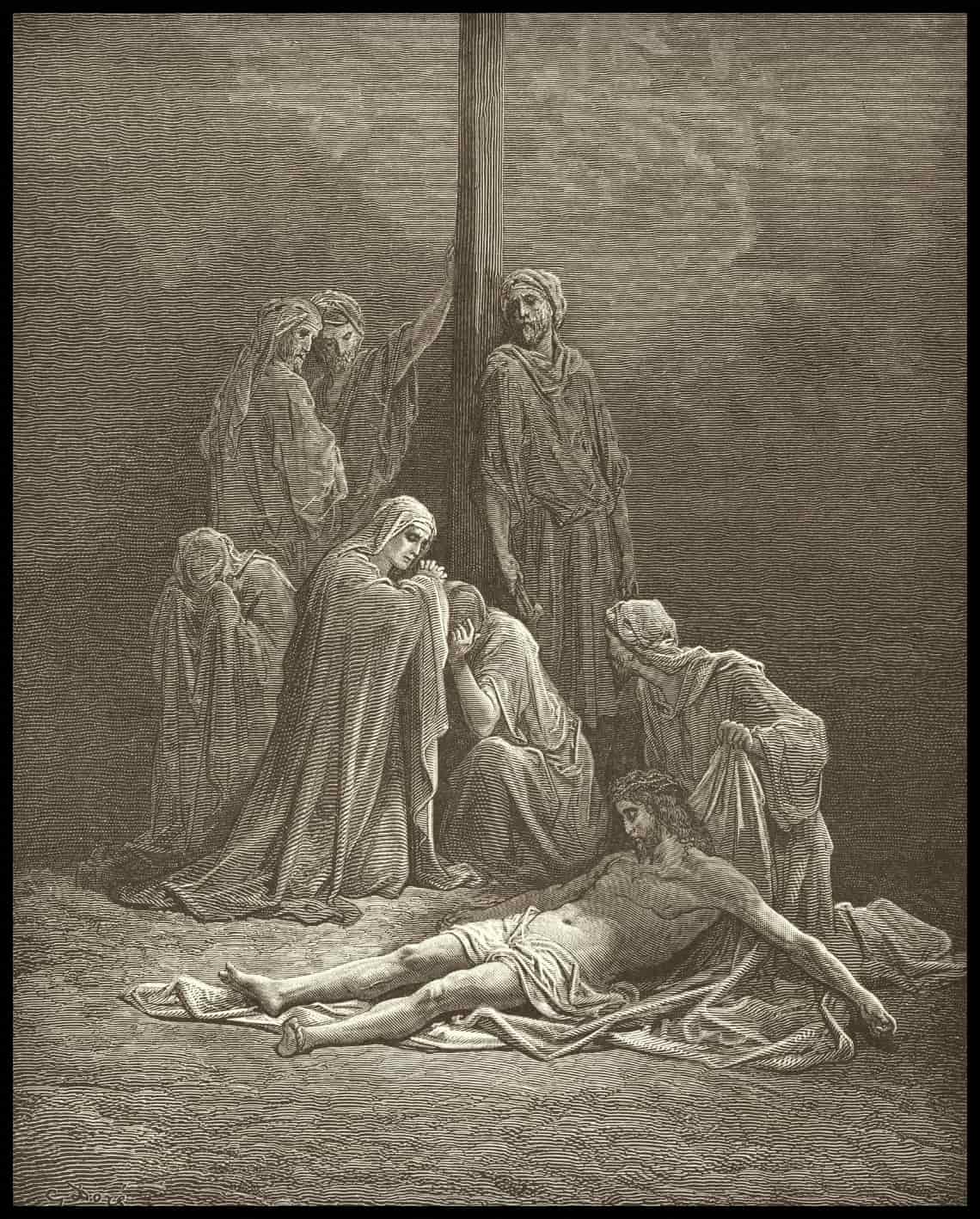Les disciples pleurent la mort de Jésus