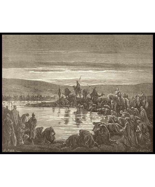 Gideon chooses three hundred soldiers