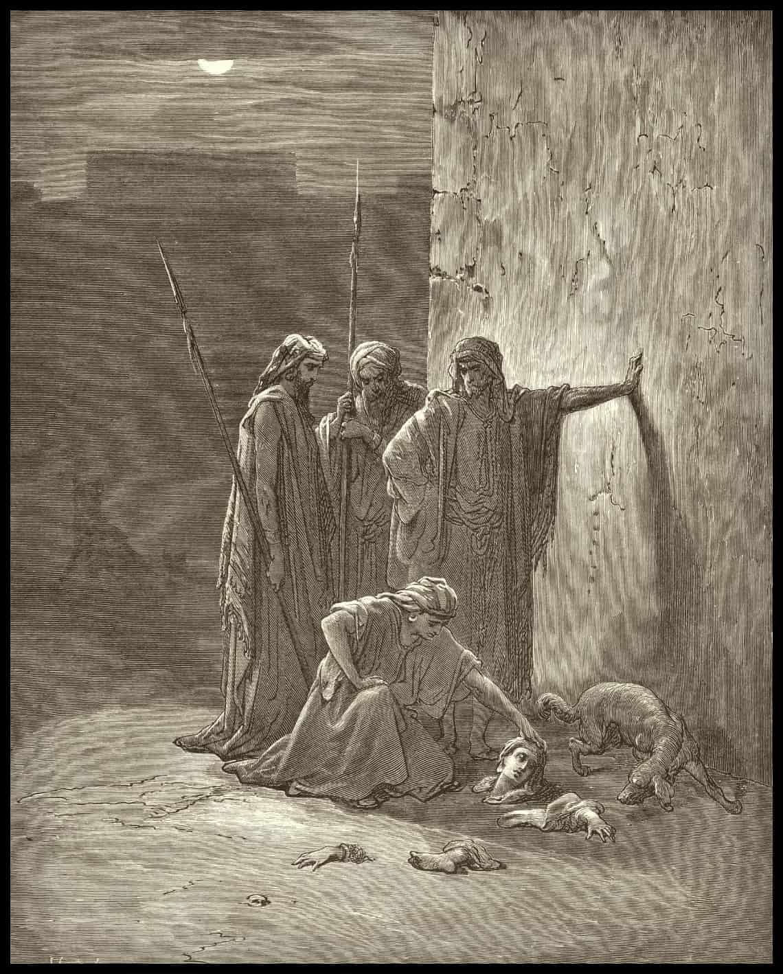 Les compagnons de Jéhu retrouvent les restes de Jézabel