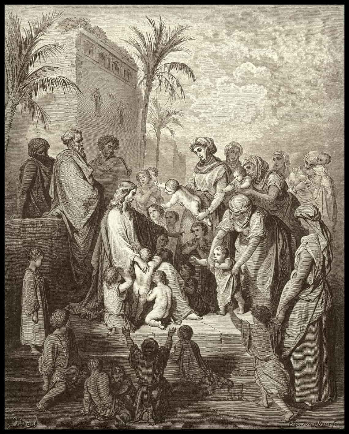Jésus bénit les petits enfants